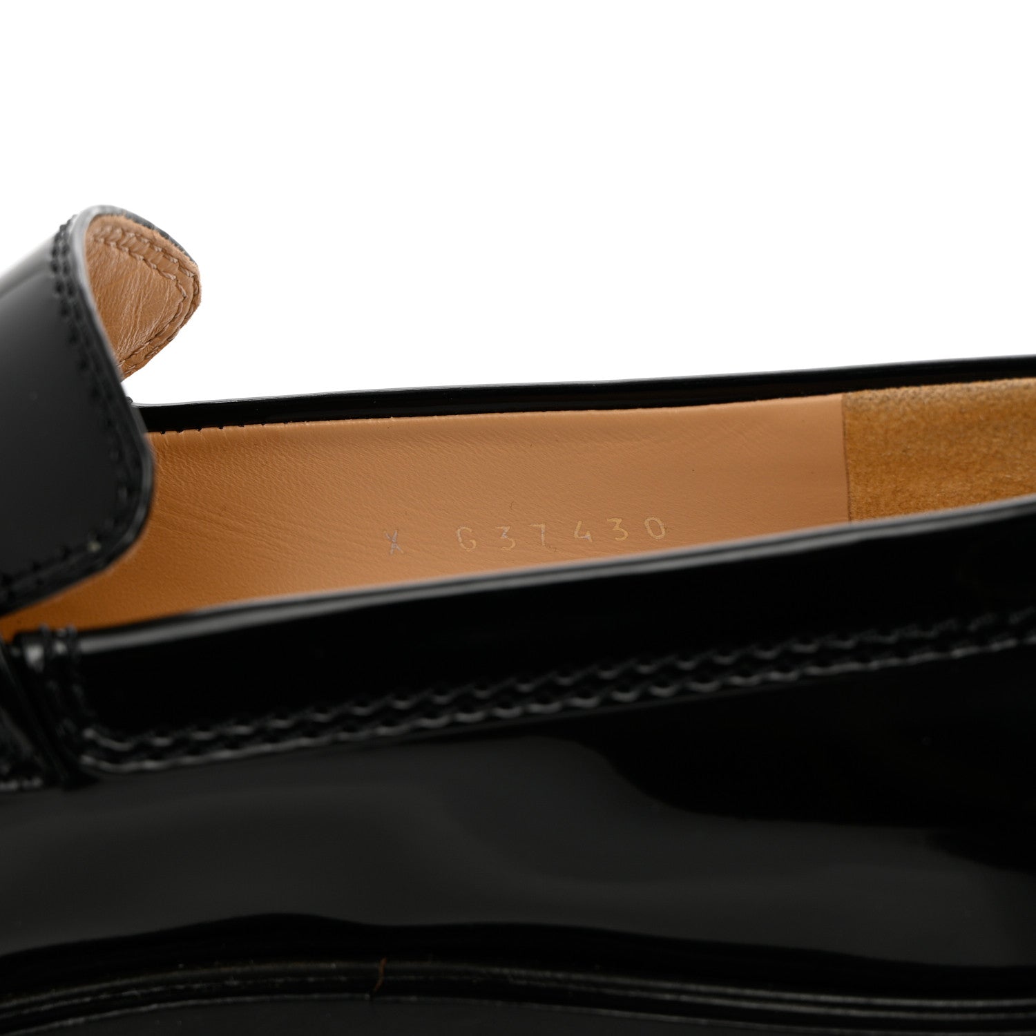 Chanel Shiny Calfskin Logo Loafers 39.5 Black 6 of 12