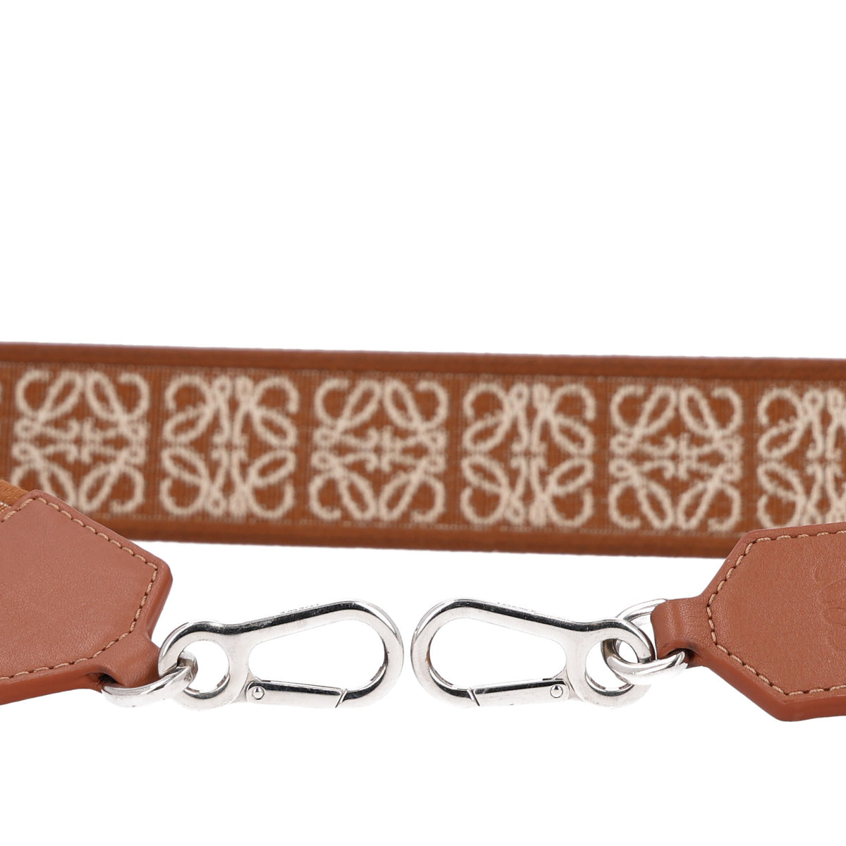 Calfskin Jacquard Anagram Strap  Tan