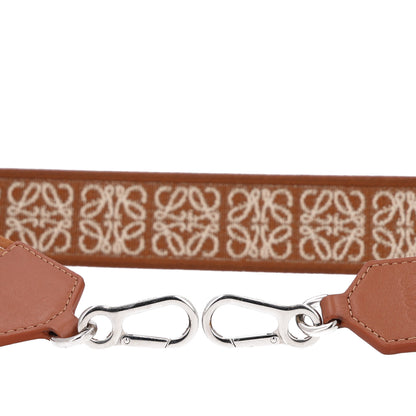 Loewe Calfskin Jacquard Anagram Strap  Tan 5 of 5