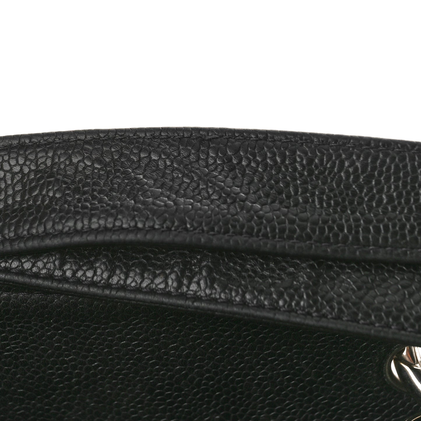 Caviar Quilted Grand Shopping Tote GST Dark Navy Blue