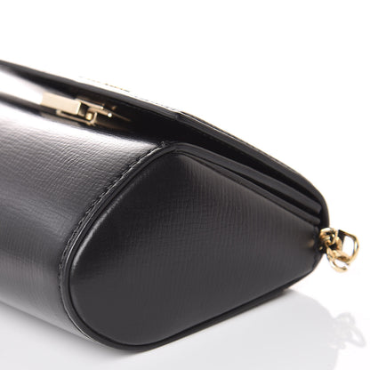 Givenchy Textured Calfskin Micro Pandora Box Clutch Black 8 of 9