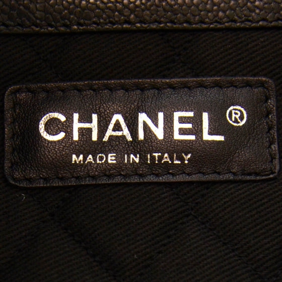 Chanel Distressed Caviar Outdoor Ligne Tote Black 5 of 8