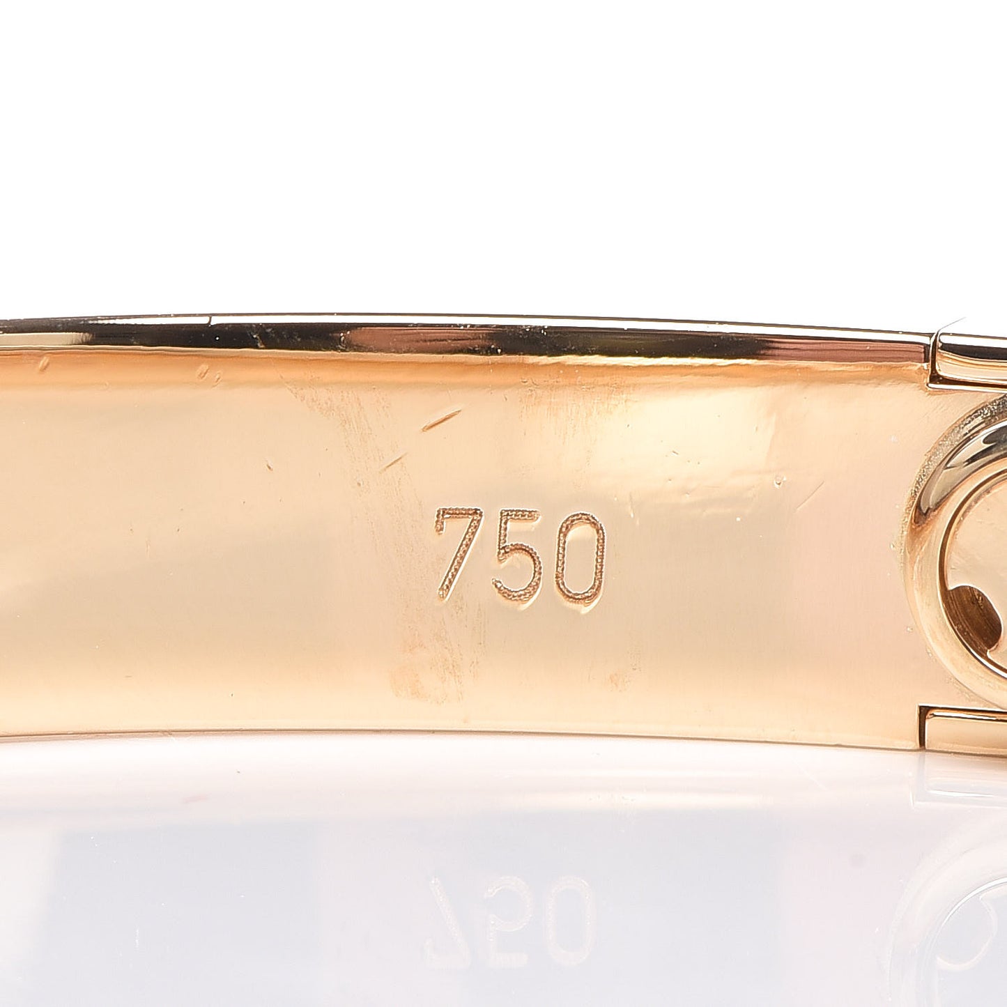 18K Yellow Gold LOVE Bracelet 17