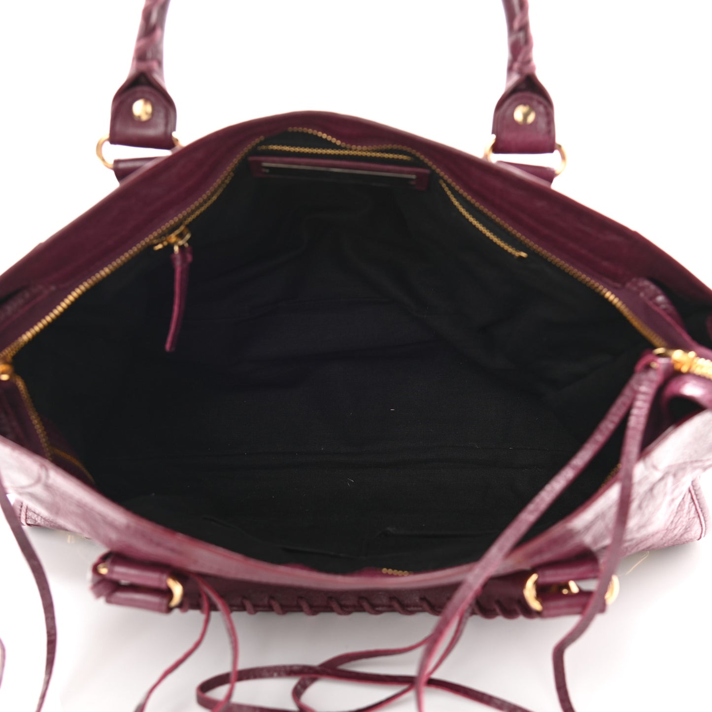 Agneau Classic Gold Hardware City Violet Prune