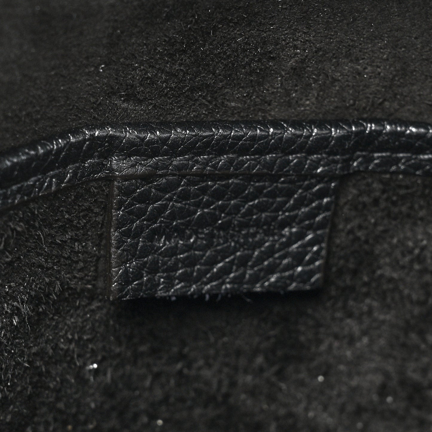 Drummed Calfskin Nano Luggage Black