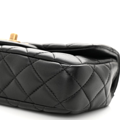 Chanel Lambskin Small Grocery By Chanel Flap Black 13 of 16