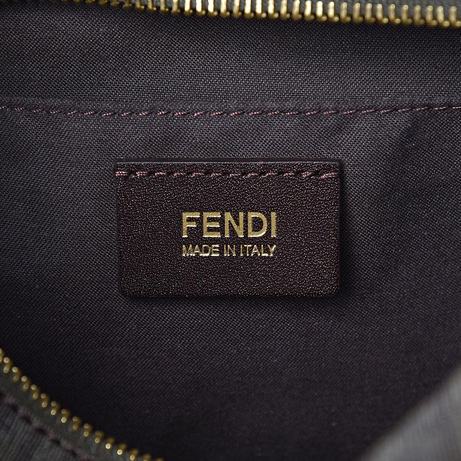 Fendi Zucchino Spalmati Studded Small Forever Boston Verde 6 of 10