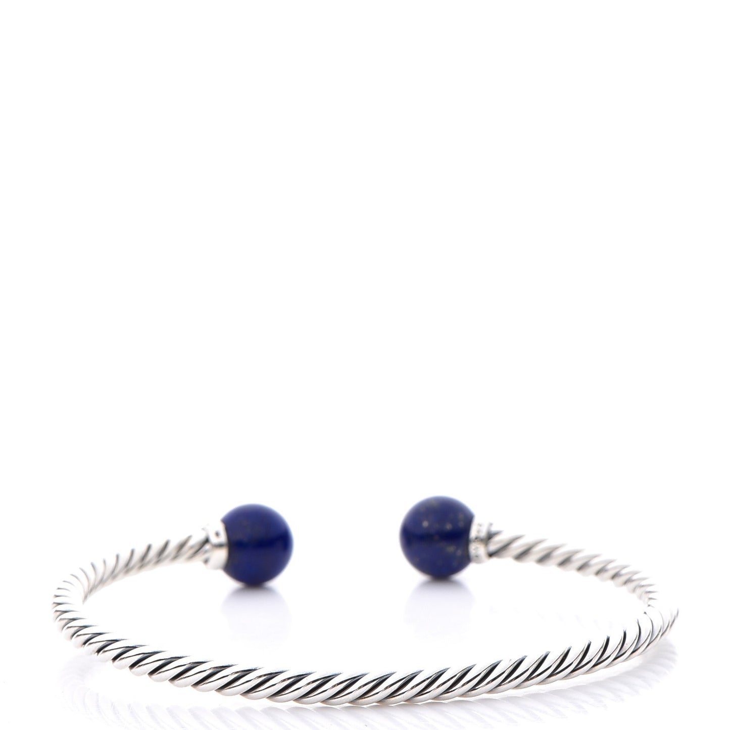 Sterling Silver Diamond Lapis Lazuli 9mm Solari Bracelet