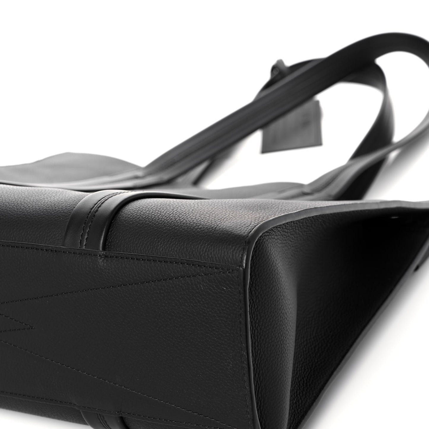 Grained Calfskin LV Aerogram Tote Black