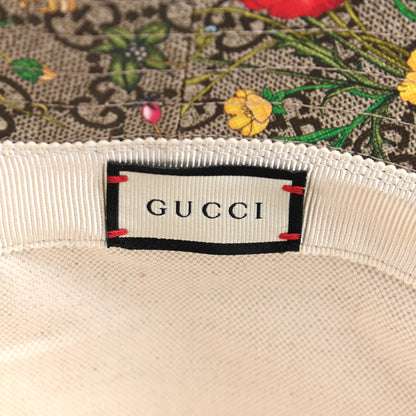 Gucci GG Supreme Monogram Flora Fedora Hat M White 9 of 9