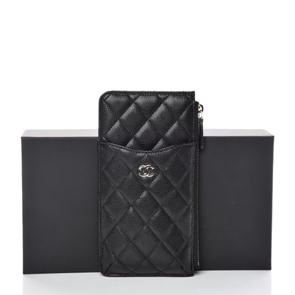 Chanel Caviar Quilted Classic Flat Wallet Pouch Black 8 of 8