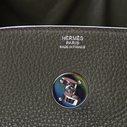 Hermes Taurillon Clemence Lindy 34 Vert Veronese 5 of 14
