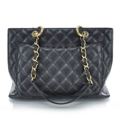 Chanel Caviar Grand Shopping Tote GST Black 3 of 9