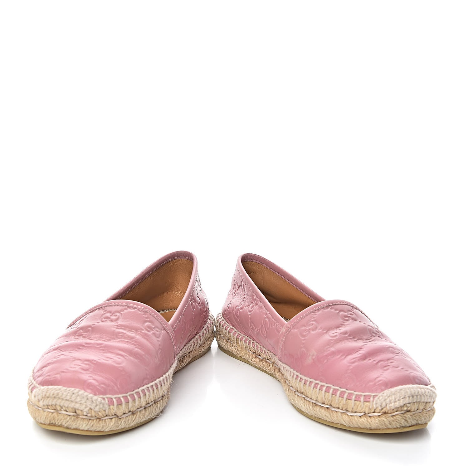 Gucci Guccissima Signature Espadrilles 38 Rose Baby Candy 5 of 13