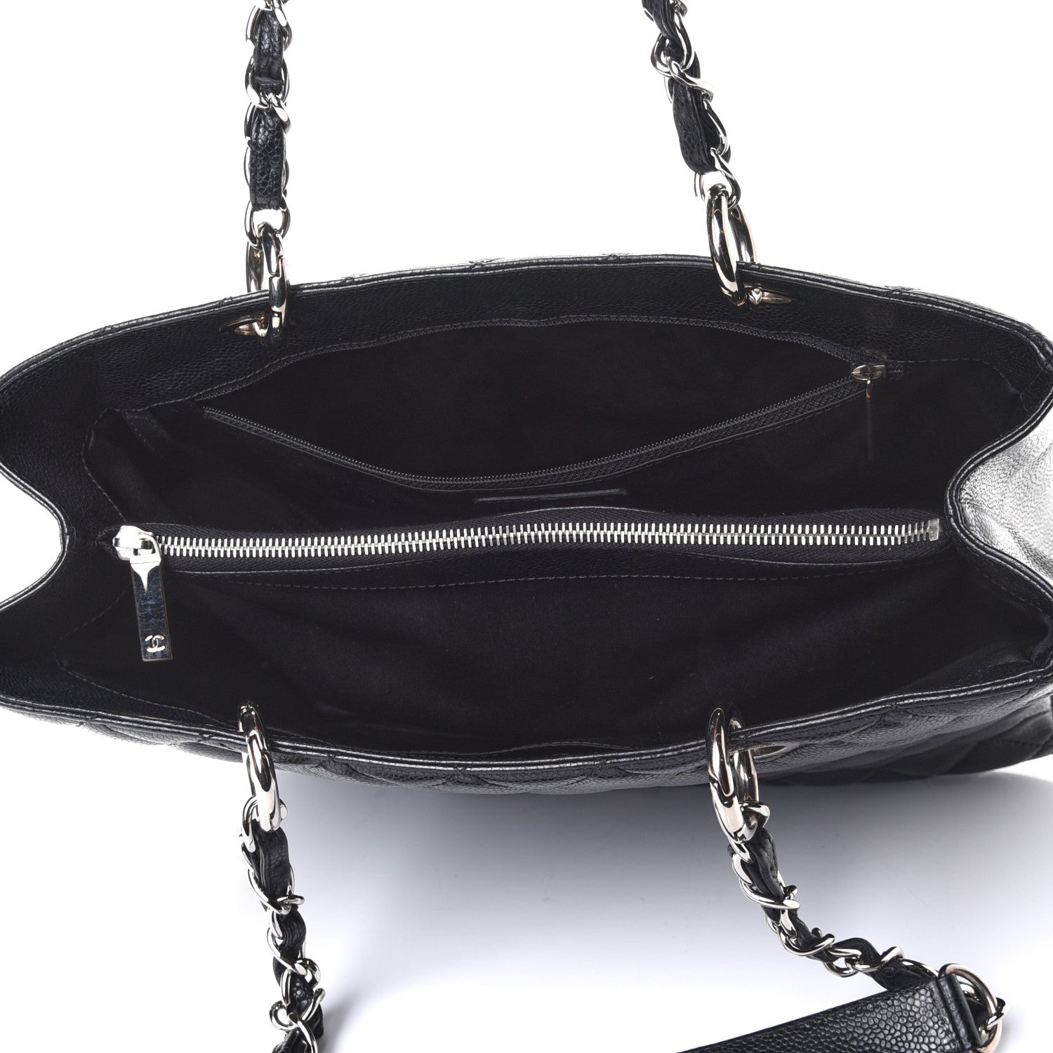 Chanel Caviar Quilted Grand Shopping Tote GST Black 4 of 4