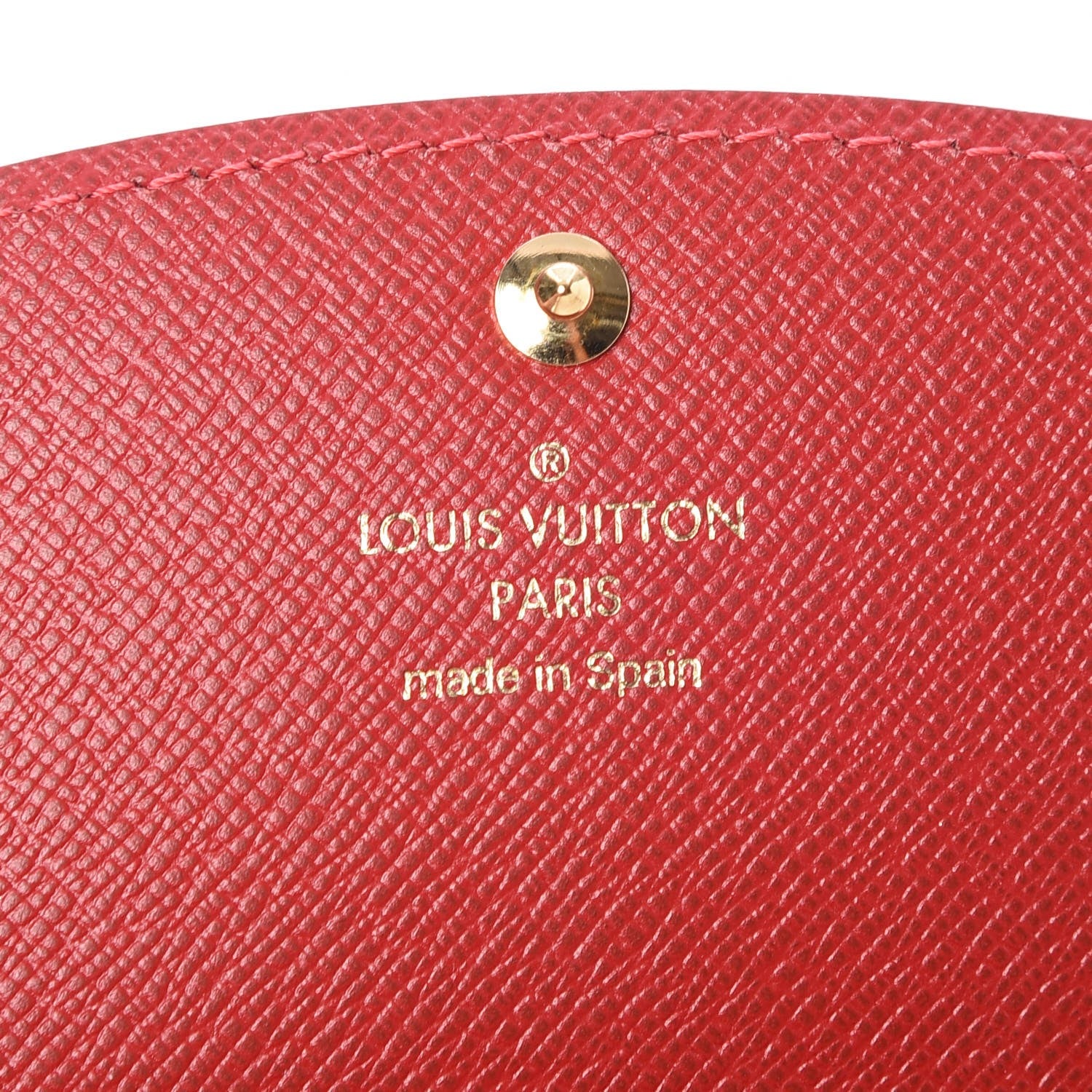 Louis Vuitton Damier Ebene Caissa Wallet Cherry 6 of 7