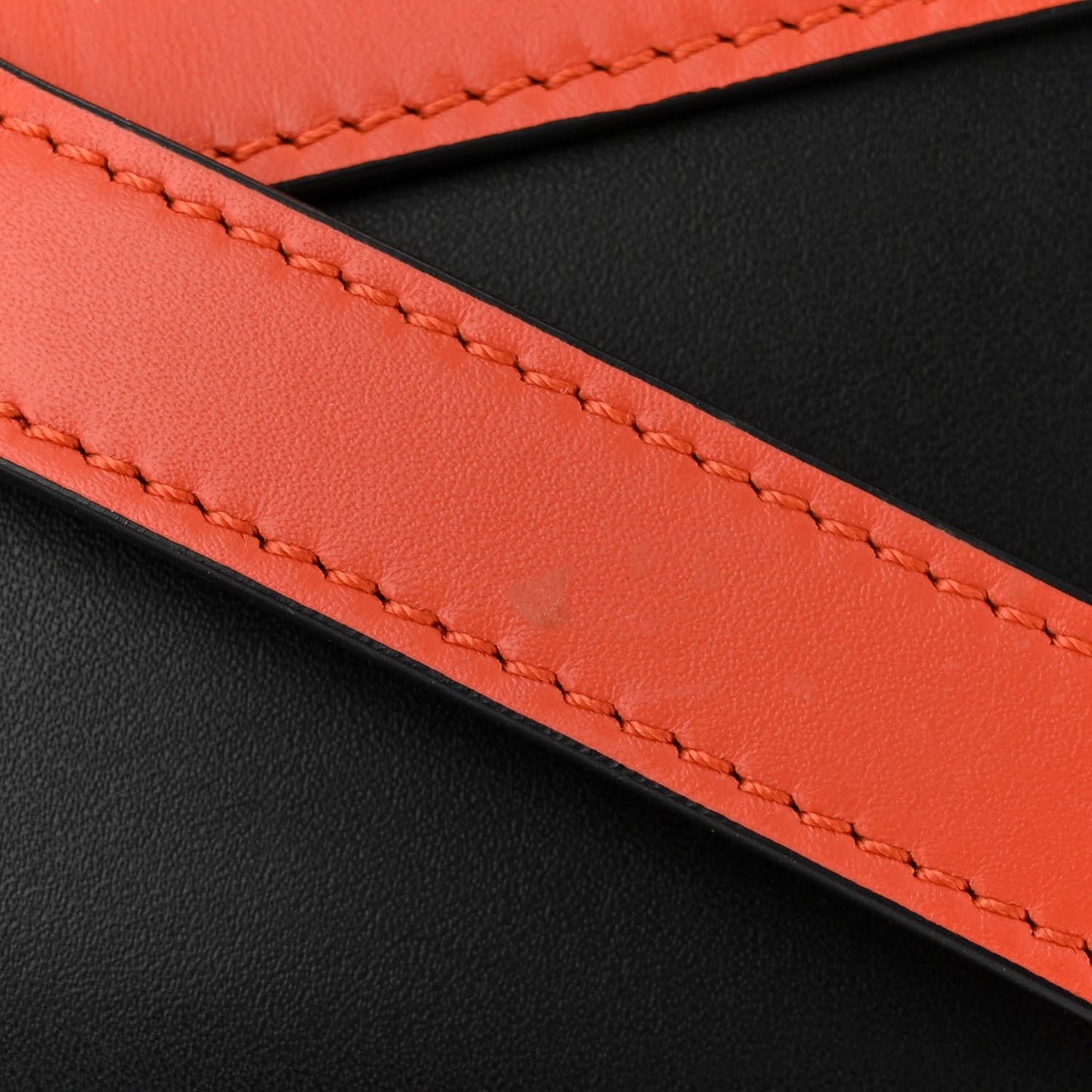Calfskin Small Gate Crossbody Bag Orange Black