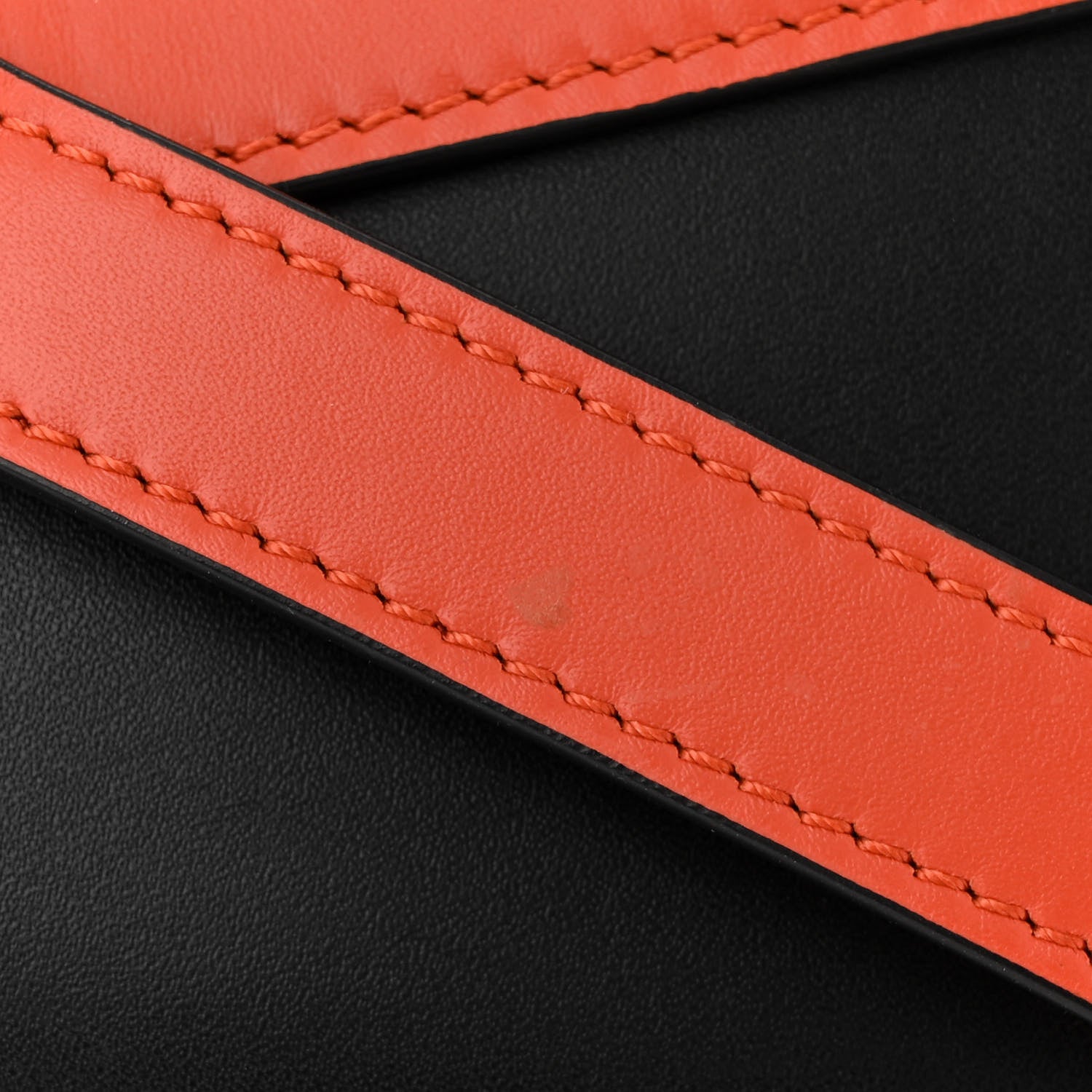 Loewe Calfskin Small Gate Crossbody Bag Orange Black 11 of 11