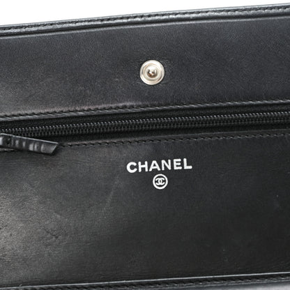 Chanel Calfskin Quilted Cambon Wallet on Chain WOC Black 6 of 13