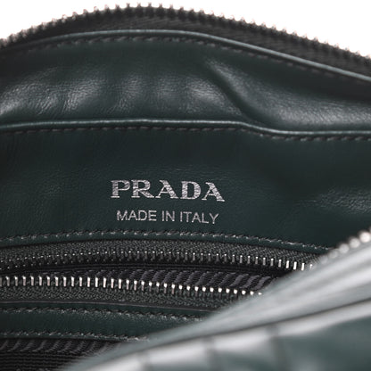 Prada Soft Calfskin Diagramme Crossbody Bag Smeraldo 6 of 10