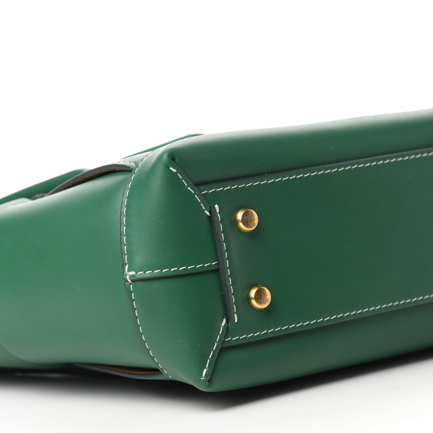 French Calfskin Maxi Intrecciato Arco 33 Racing Green