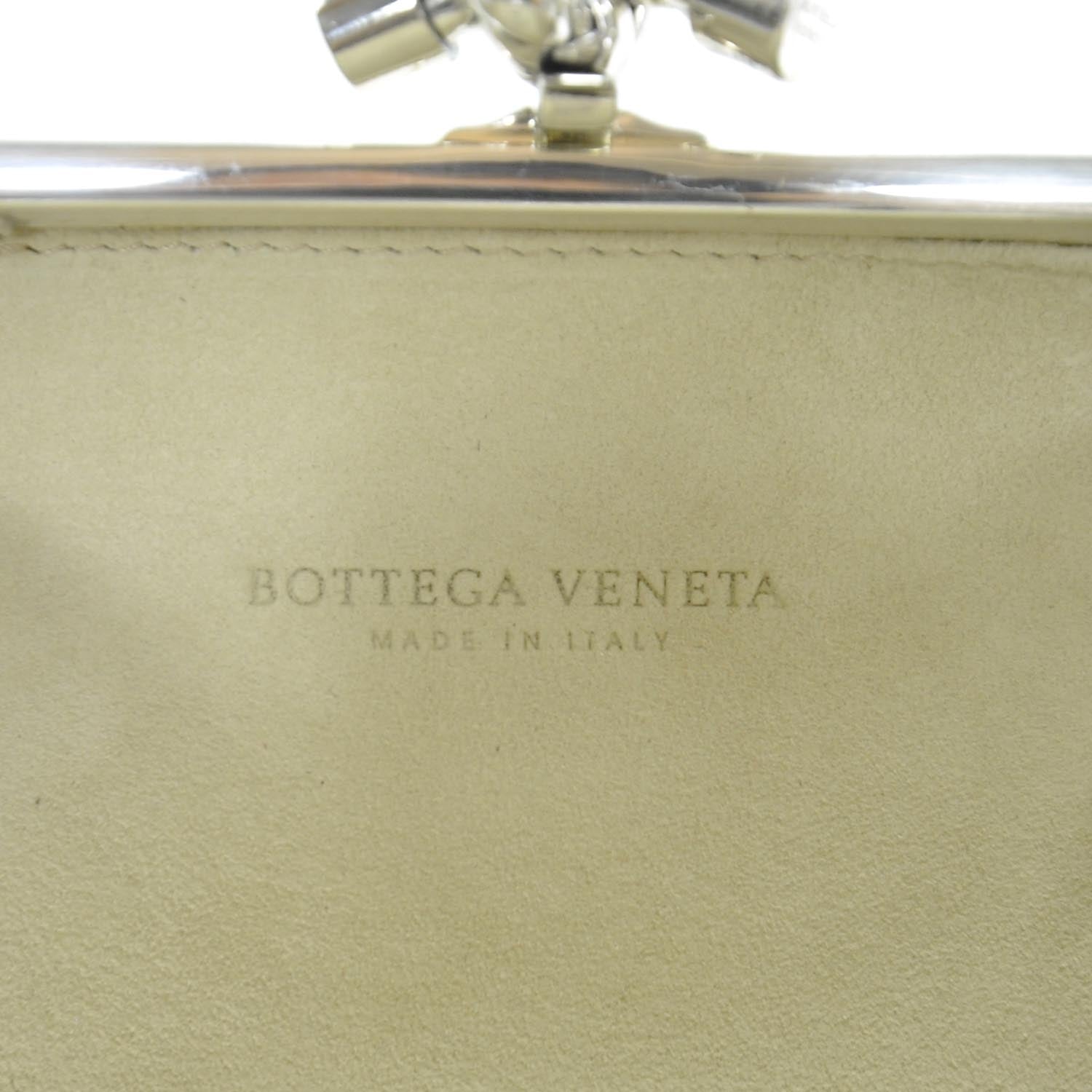 Bottega Veneta Antique Sterling Silver Knot Clutch 8 of 9