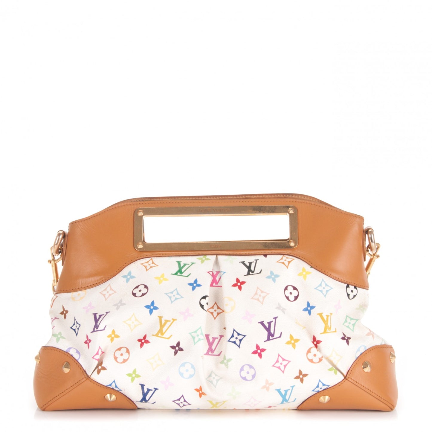 LOUIS VUITTON Monogram Multicolor Judy MM White