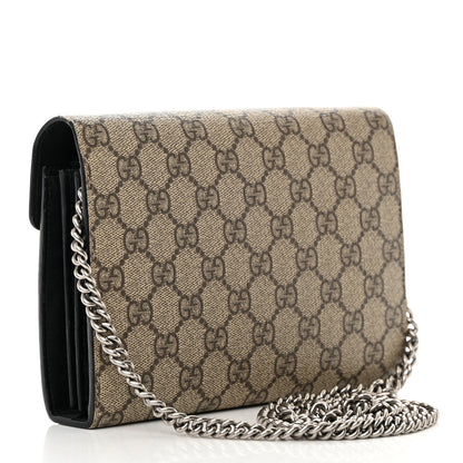 Gucci GG Supreme Monogram Mini Dionysus Chain Wallet Beige Black 3 of 19