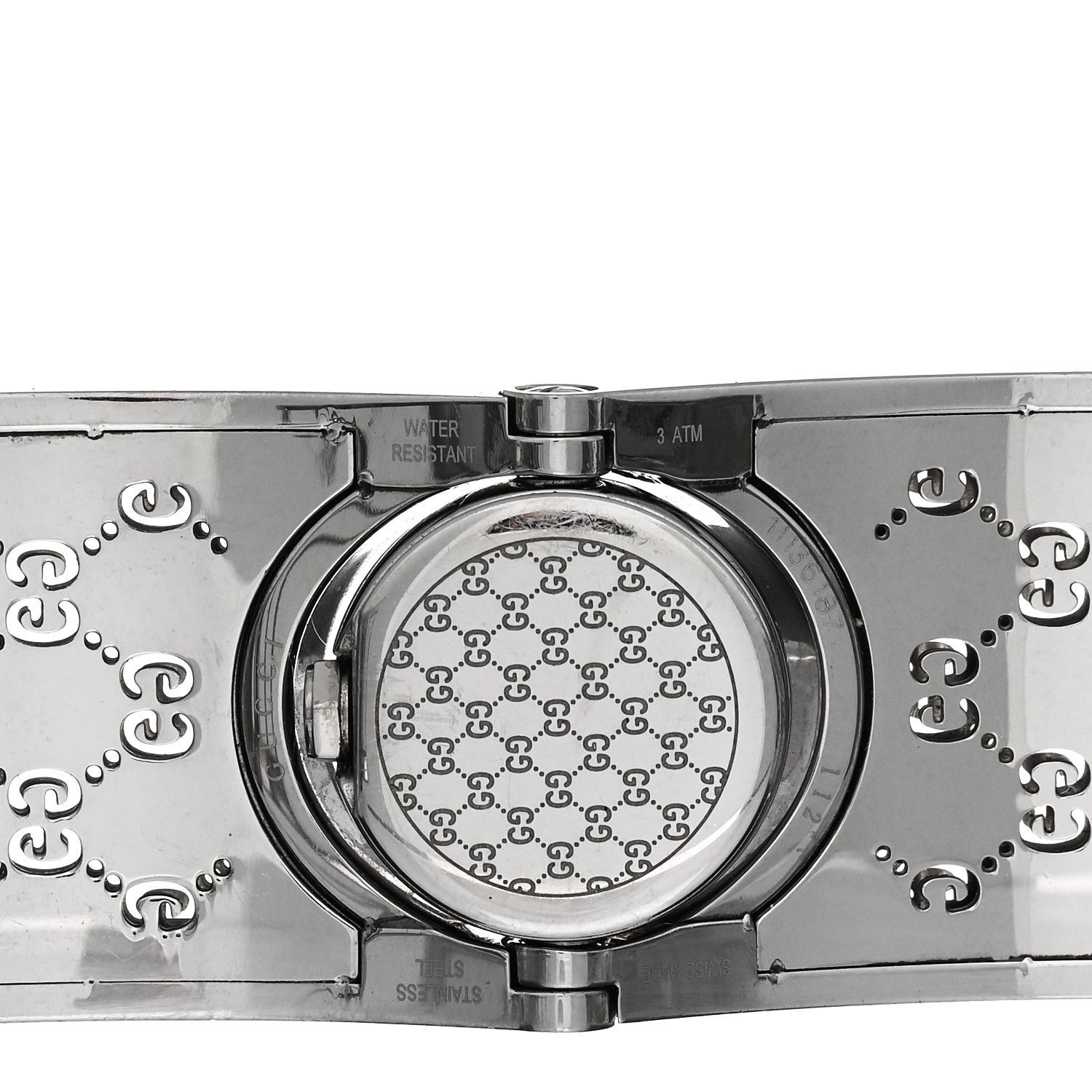Gucci Stainless Steel Diamond Bezel 23mm Twirl Quartz Watch Brown 4 of 4