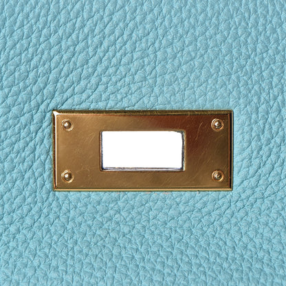 Hermes Togo Kelly Retourne 32 Bleu Atoll 18 of 33