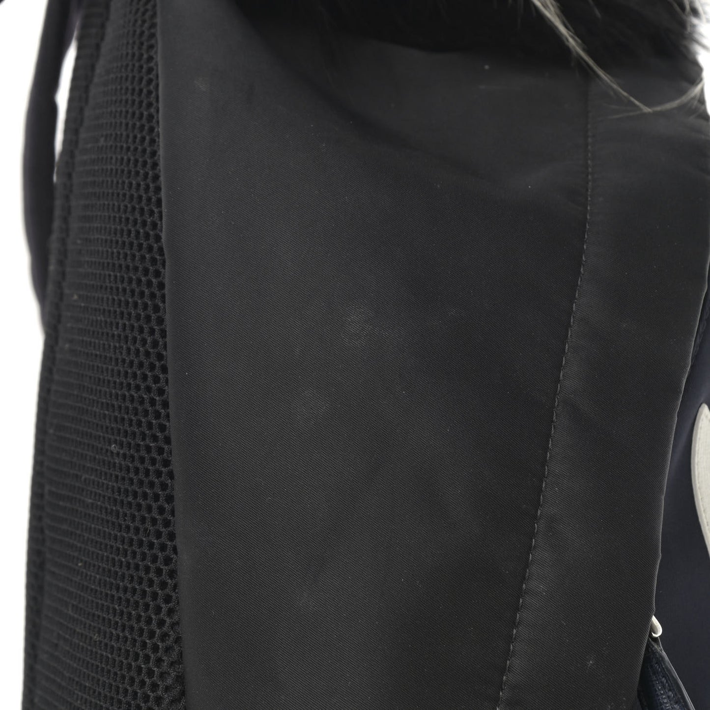 Nylon Vitello Fur Monster Backpack Black Multicolor