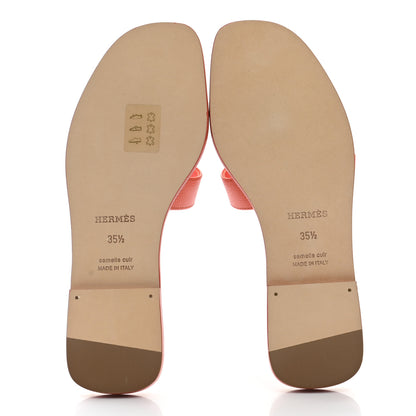 Hermes Epsom Oran Sandals 35.5 Orange Poppy 5 of 9