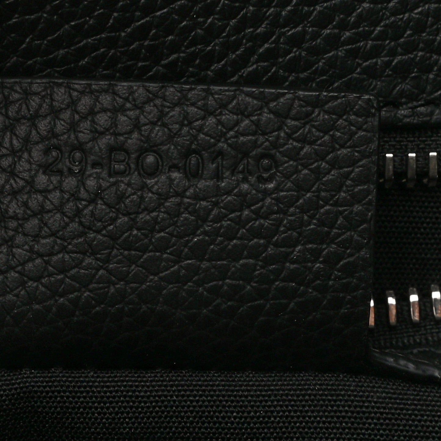 Grained Calfskin Saddle Tote Black