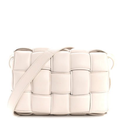 Bottega Veneta Nappa Maxi Intreccio Padded Cassette Crossbody Bag Chalk 1 of 15