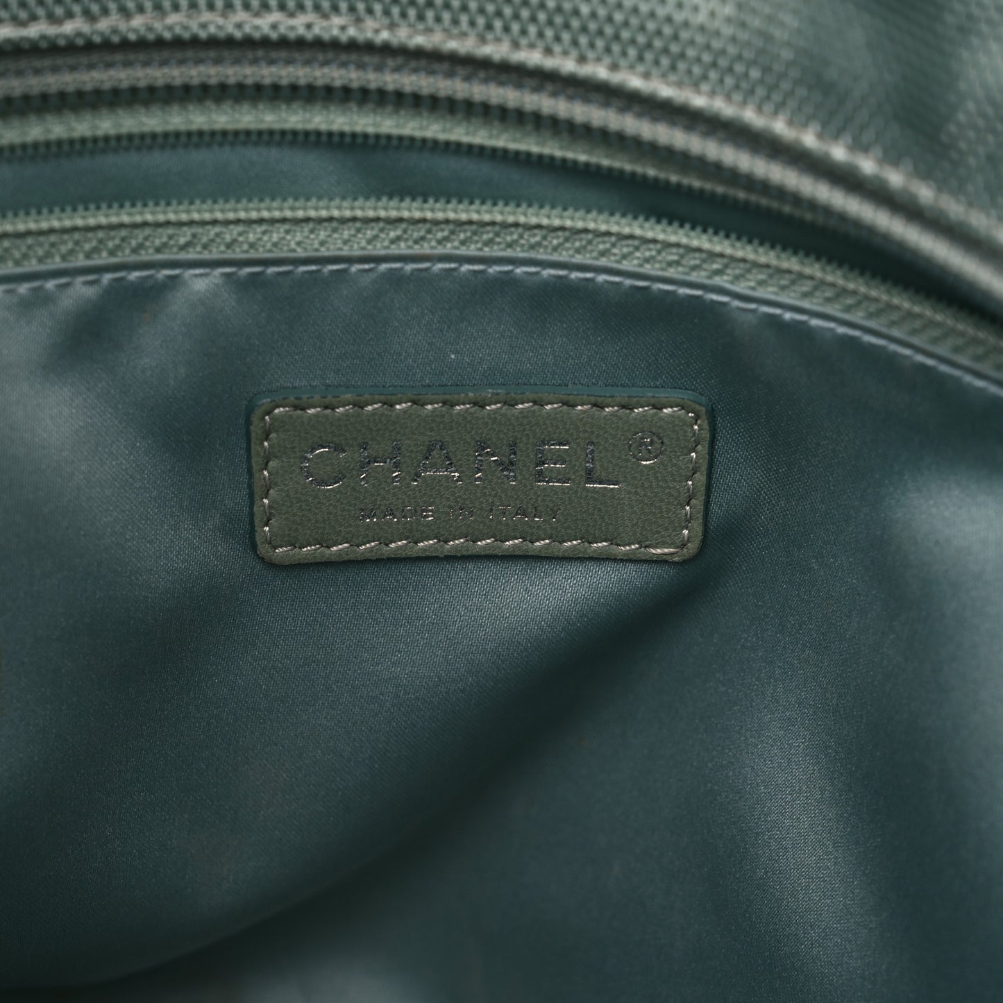Canvas Quilted Large Paris Biarritz Tote Grey Blue