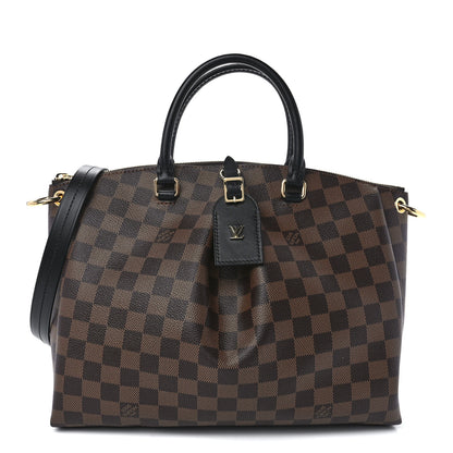 Louis Vuitton Damier Ebene Odeon Tote MM Black 1 of 9