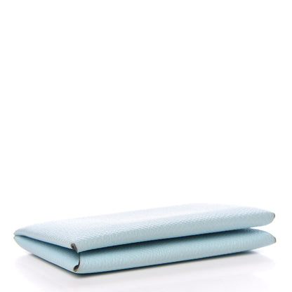 Hermes Epsom Calvi Card Case Bleu Zephyr 4 of 11