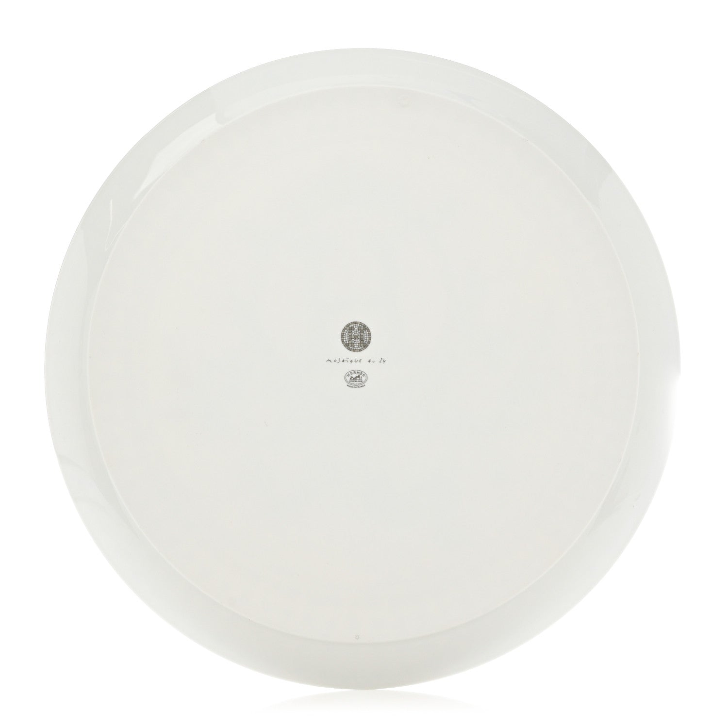 Hermes Porcelain Mosaique au 24 Platine Tart Platter 3 of 6