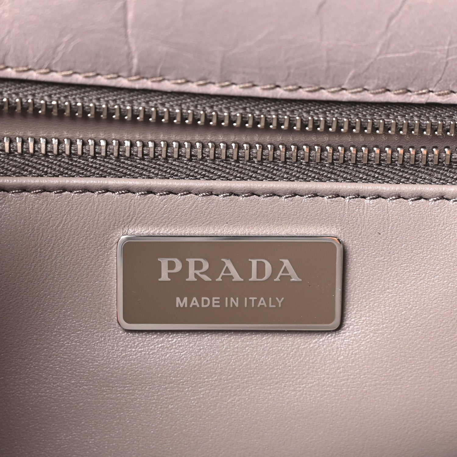 Prada Glossy Calfskin Medium Sound Shoulder Bag Peltro 6 of 11