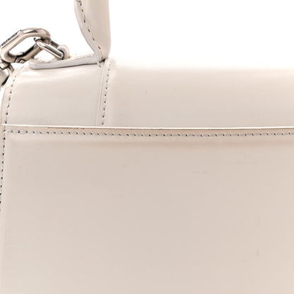 Balenciaga Shiny Box Calfskin Hourglass Top Handle Bag XS Chalky White 18 of 19