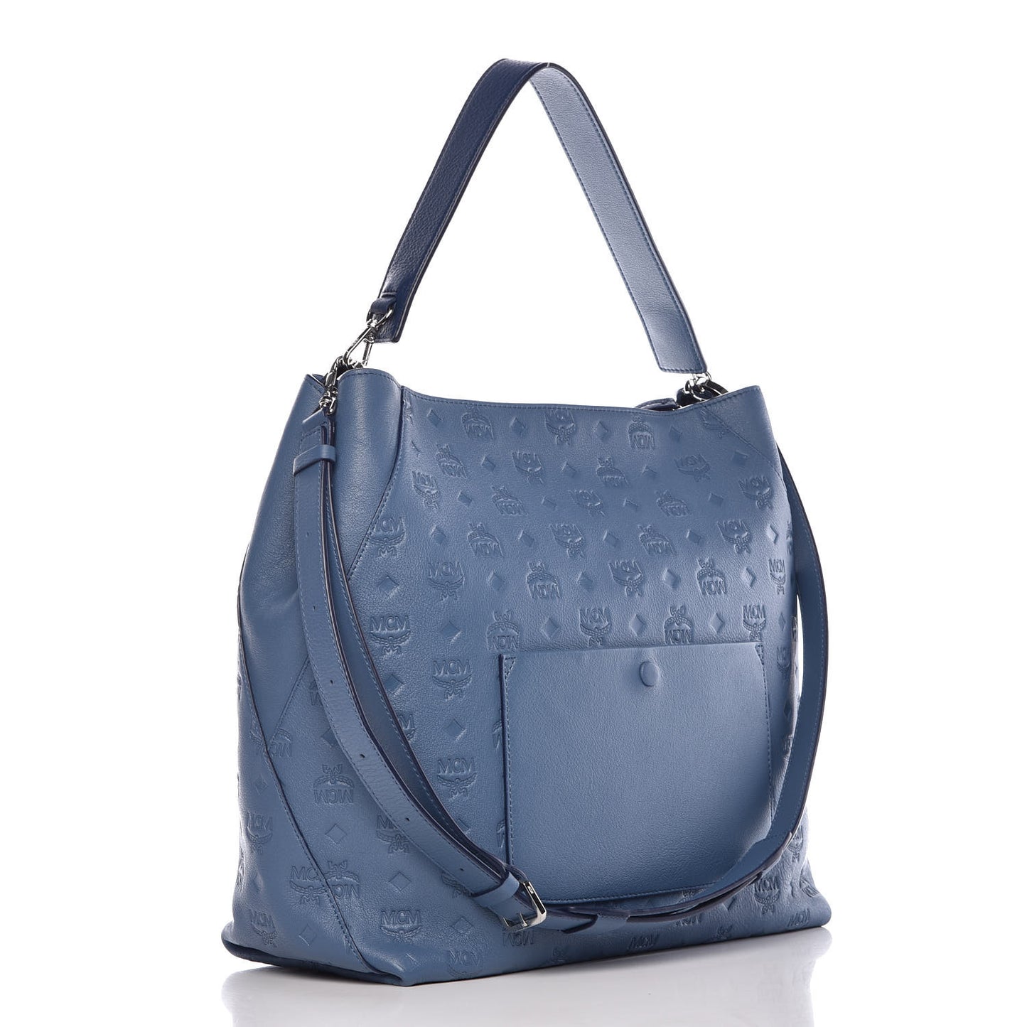 Calfskin Ottomar Monogram Large Klara Hobo Luft Blue