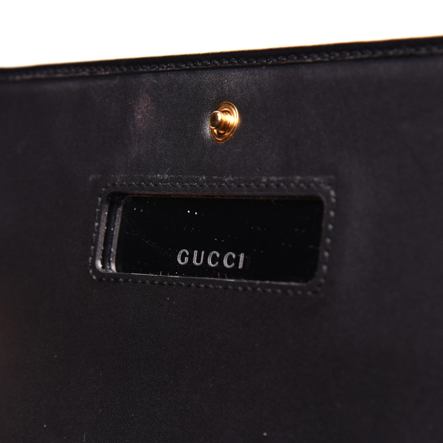 Suede Patent Web Ophidia Wallet On Chain Black