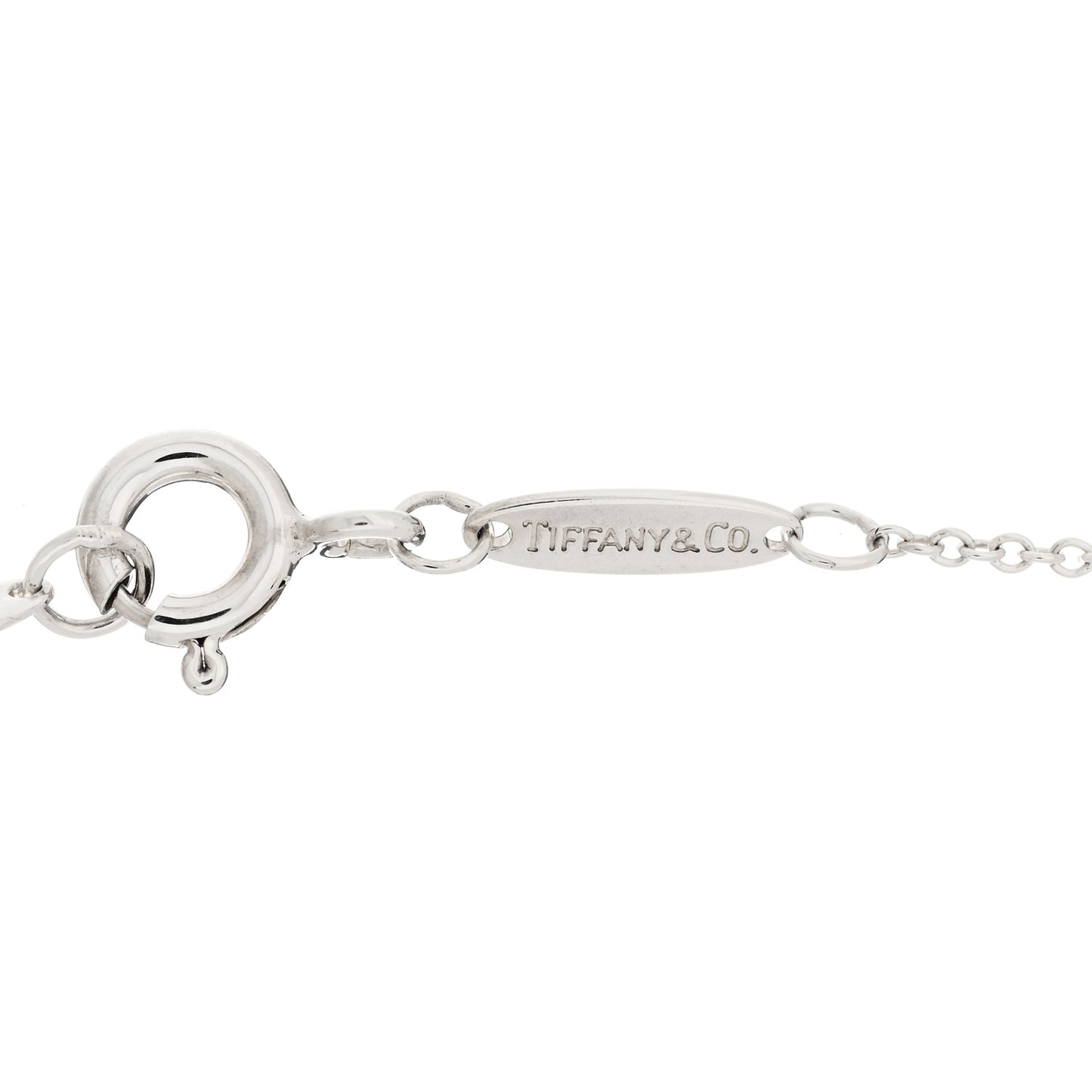 Sterling Silver 12mm Elsa Peretti Bean Pendant Necklace