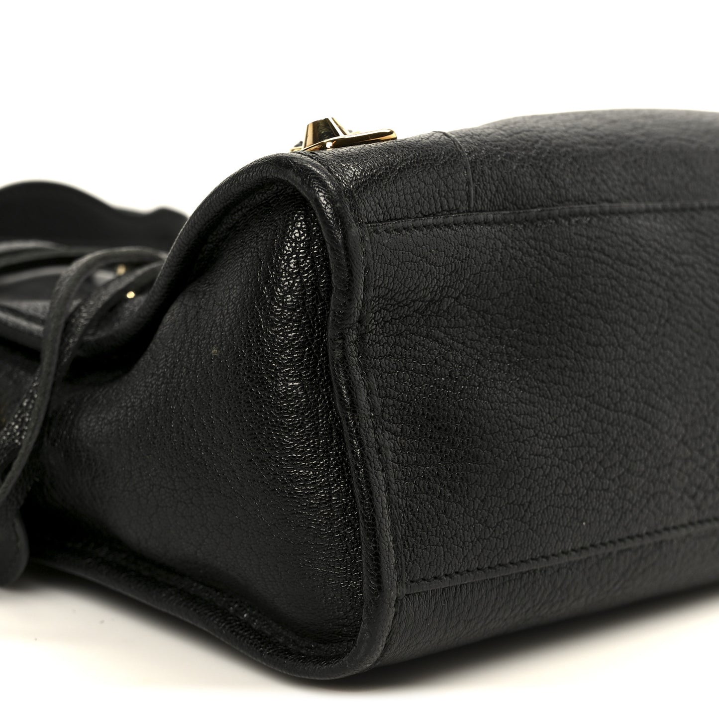 Chevre Gold Metallic Edge Hardware S City Black
