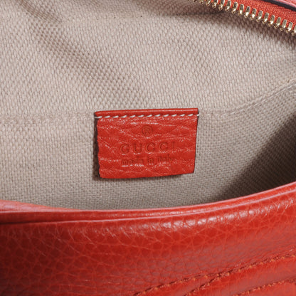 Gucci Pebbled Calfskin Small Soho Disco Bag Sun Orange 6 of 8