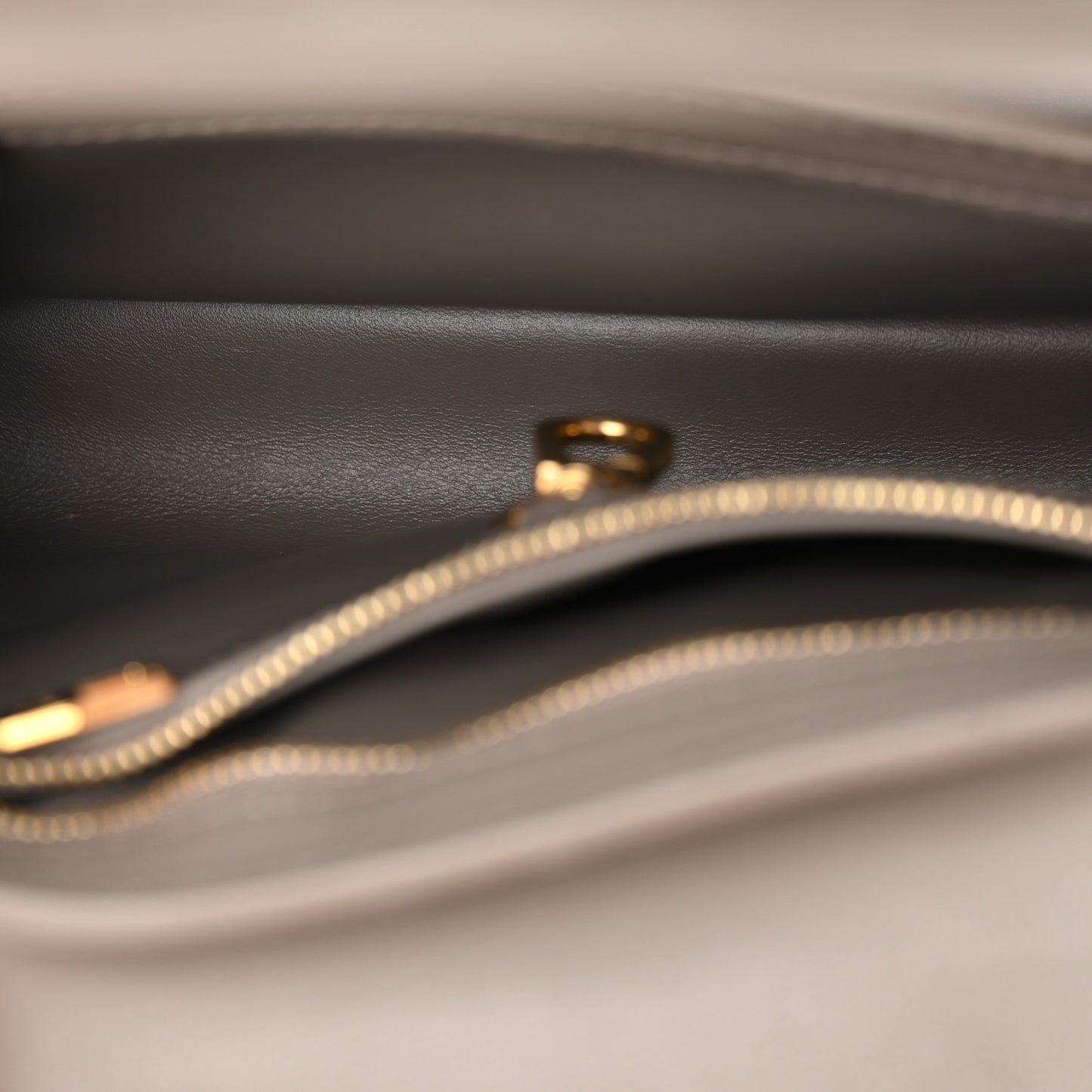 Calfskin Since 1854 Embroidered Capucines BB Ecru Taupe