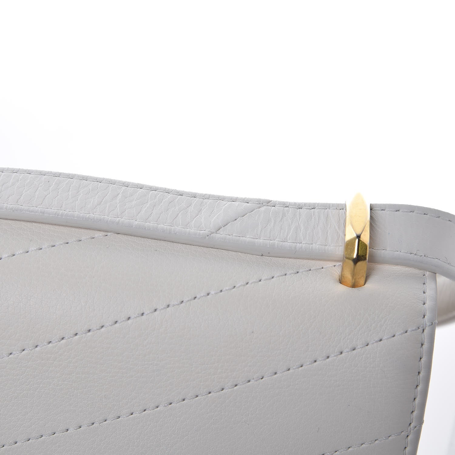 Chanel Calfskin Chevron Quilted Casual Trip Flap White 11 of 13