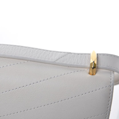 Chanel Calfskin Chevron Quilted Casual Trip Flap White 11 of 13