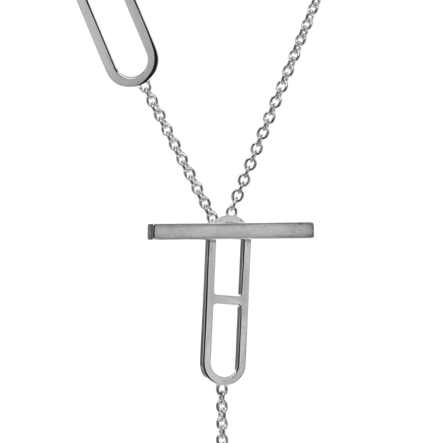 Sterling Silver Ever Chaine d'Ancre Long Lariat Necklace