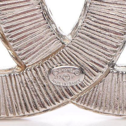 Chanel Resin CC Brooch Silver 4 of 5